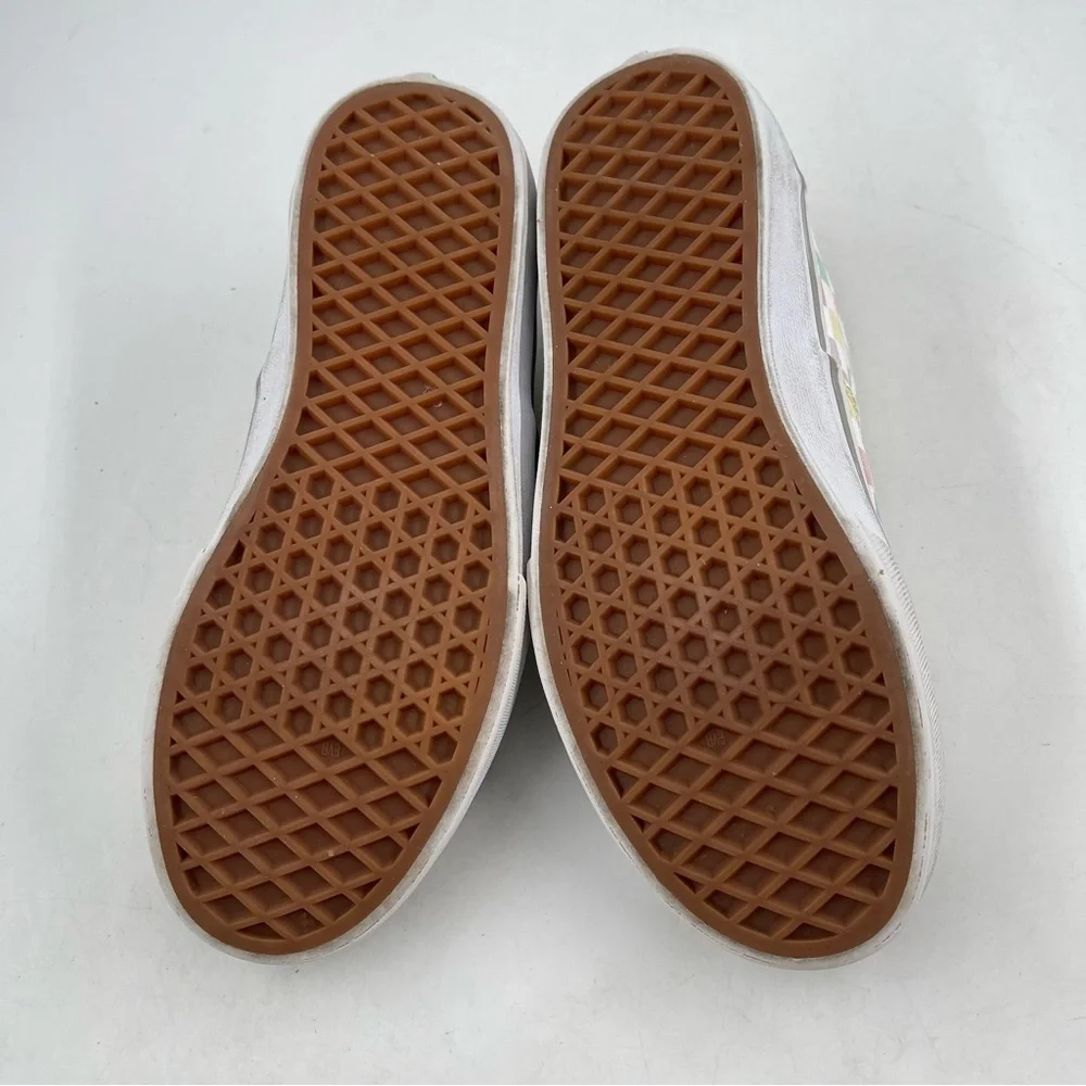 👞 Vans Big Girls Doheny Checkered Canvas Lace-up Shoes Sneakers - Size 5.5 Youth
